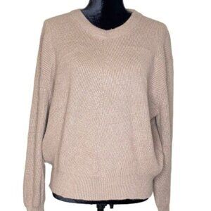 Boden Elodie Womens Beige Knit Pullover Sweater Long Sleeve Relaxed Fit
